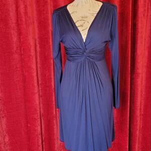 MAX STUDIO- Elegant Blue Women's Knot  Dress Size S